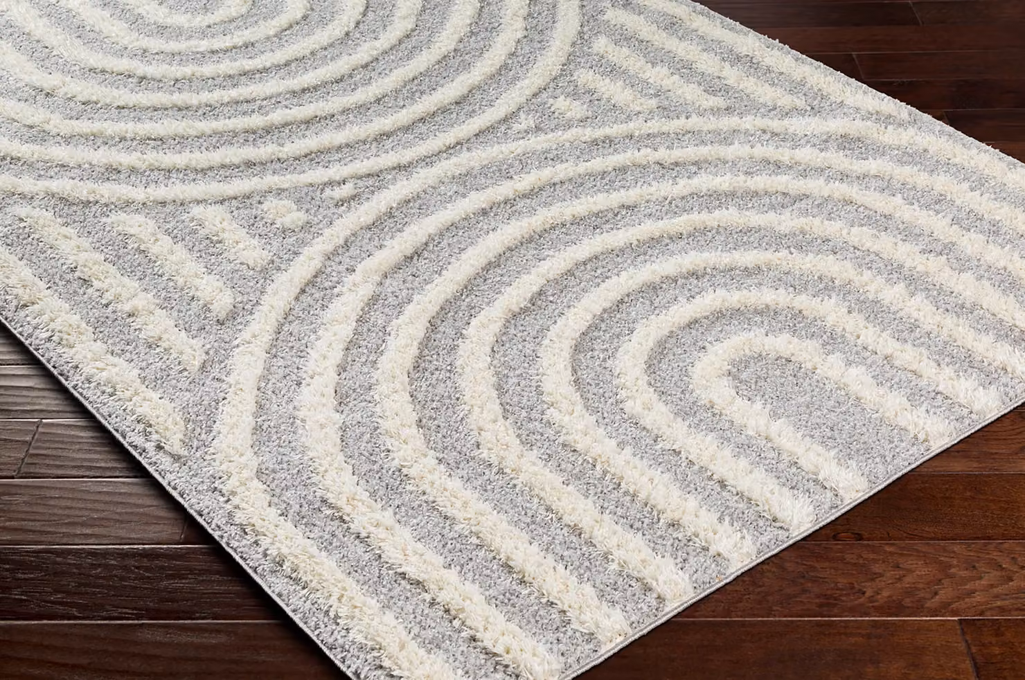 Livabliss Rodos Modern Soft Plush Pile Rug in Grey, W: 160 cm, L: 215 cm – 2
