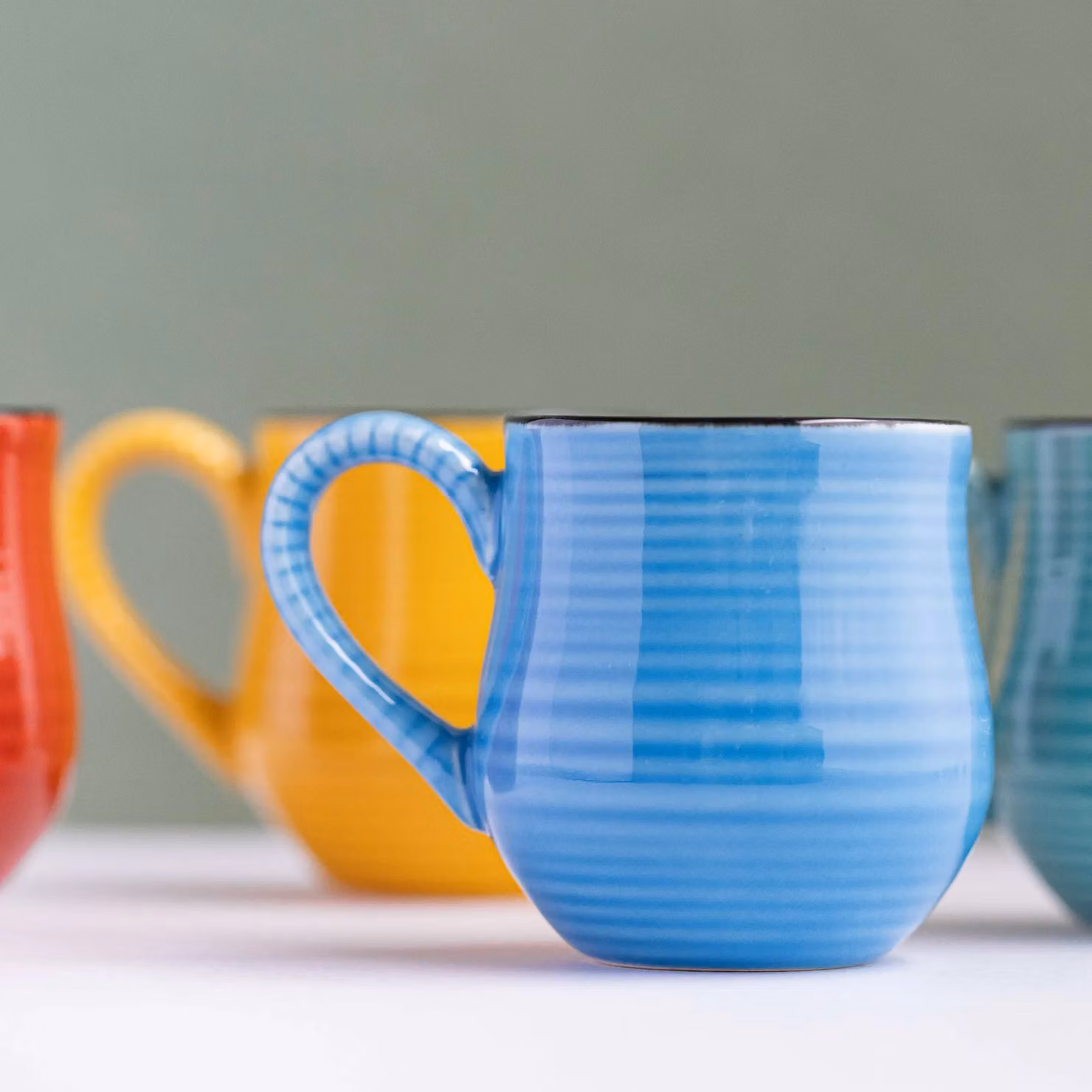 La Cafetiere Mysa Ceramic Espresso Mugs, Set of Four, Multicolour, 100ml – 2