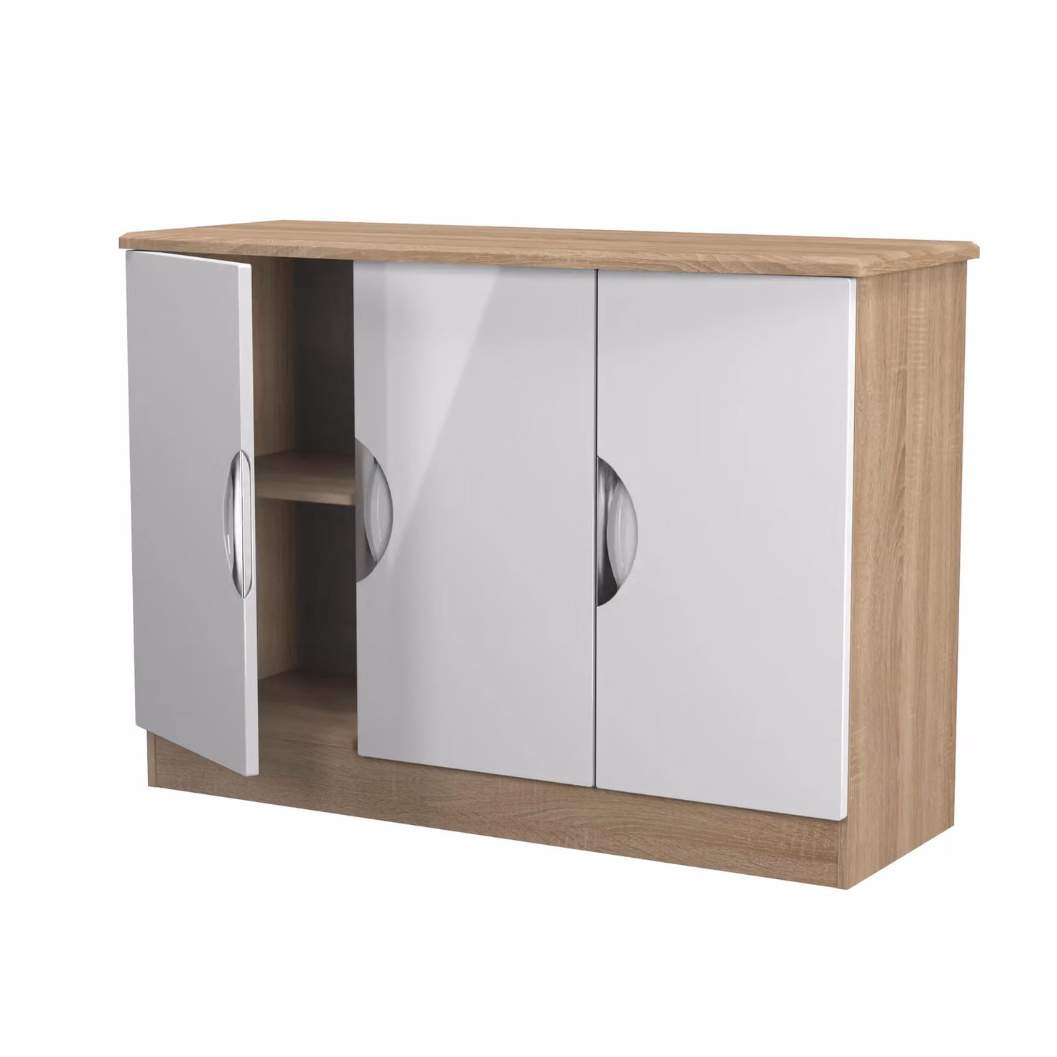 Ready Assembled 2 U Holborn 3 Door Sideboard in White – 2