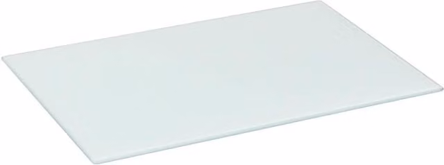 Harbour Housewares Rectangular Glass Chopping Board, White, W: 50 cm x D: 40 cm