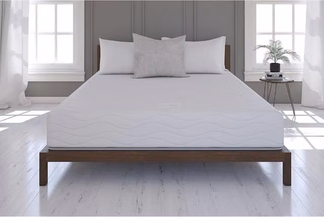 Dorel Home Contour Memory 9 Pocket Spring and Memory Foam Hybrid Mattress, King Size, White, W/D/H: 180 x 200 cm