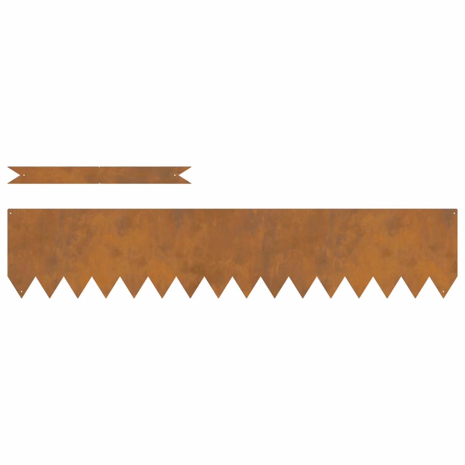 Berkfield Home Lawn Edgings, 30 Pieces, Brown Weathering Steel, W/D/H: 100 x 0.5 x 20 cm – 2
