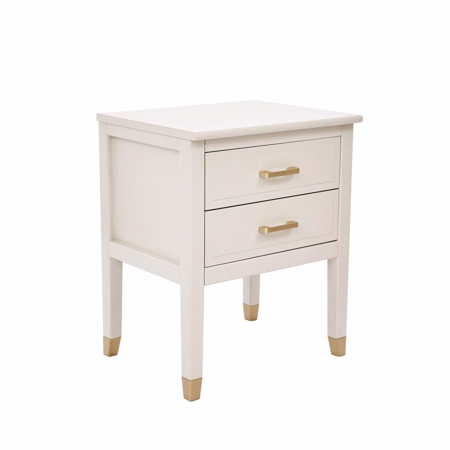 Cabinet Bits Palazzi 2 Drawer Bedside Table in White – 3