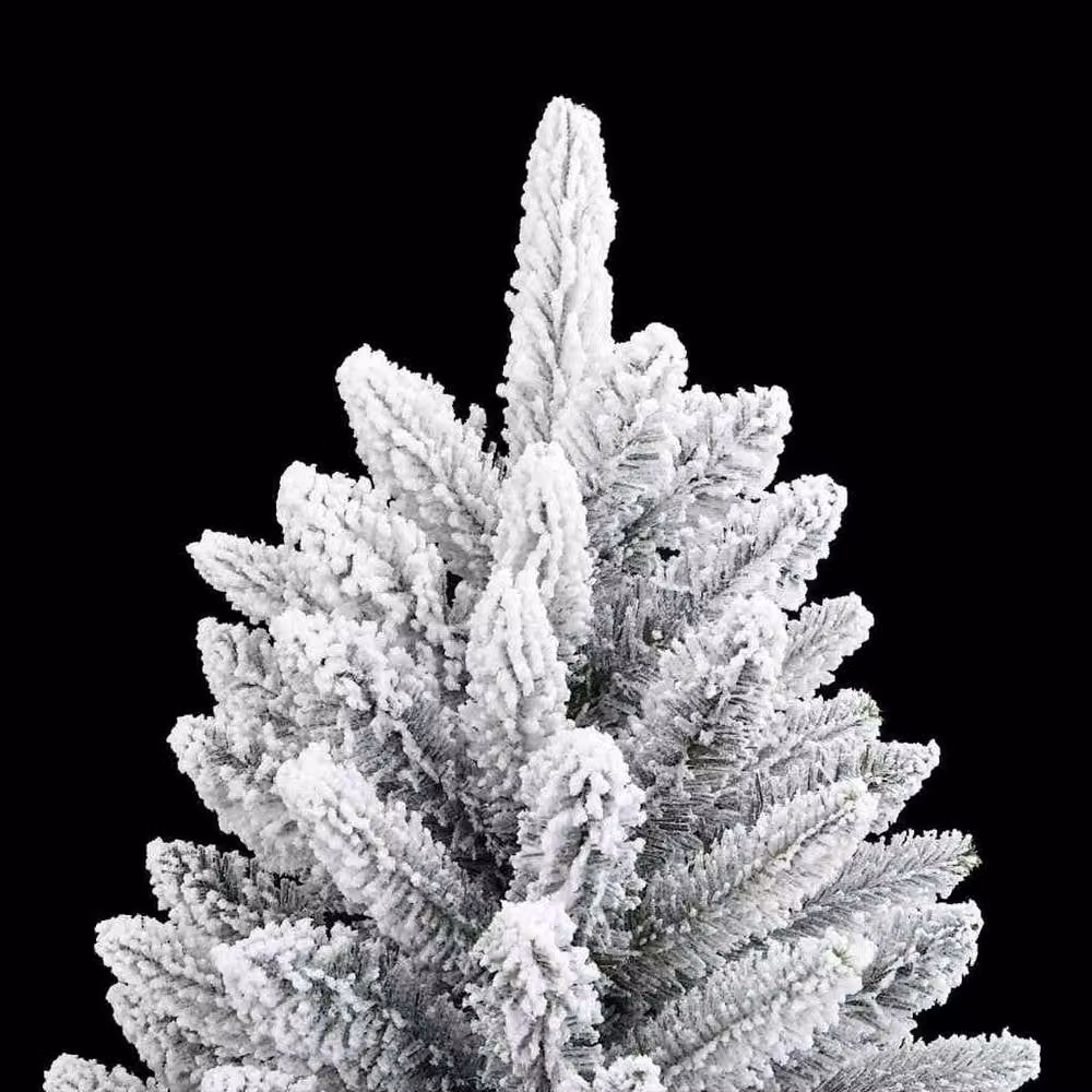Berkfield Home Artificial Christmas Tree with 300 LEDs in Green and White, W/D/H: 78 x 78 x 210 cm – 3