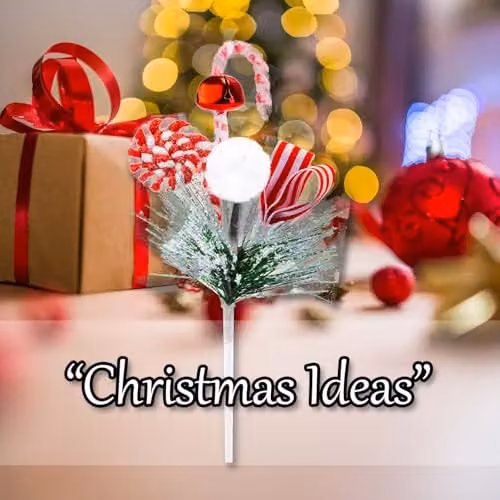 VFM e-Store Red Candy Ribbon Bell Pick Christmas Decoration Ornament, 26cm – 4