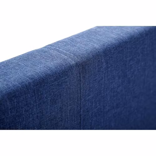 Julian Bowen Rialto Upholstered Linen Fabric Bed Frame, Blue, W/D/H: 180 x 200 x 158.5 cm – 5