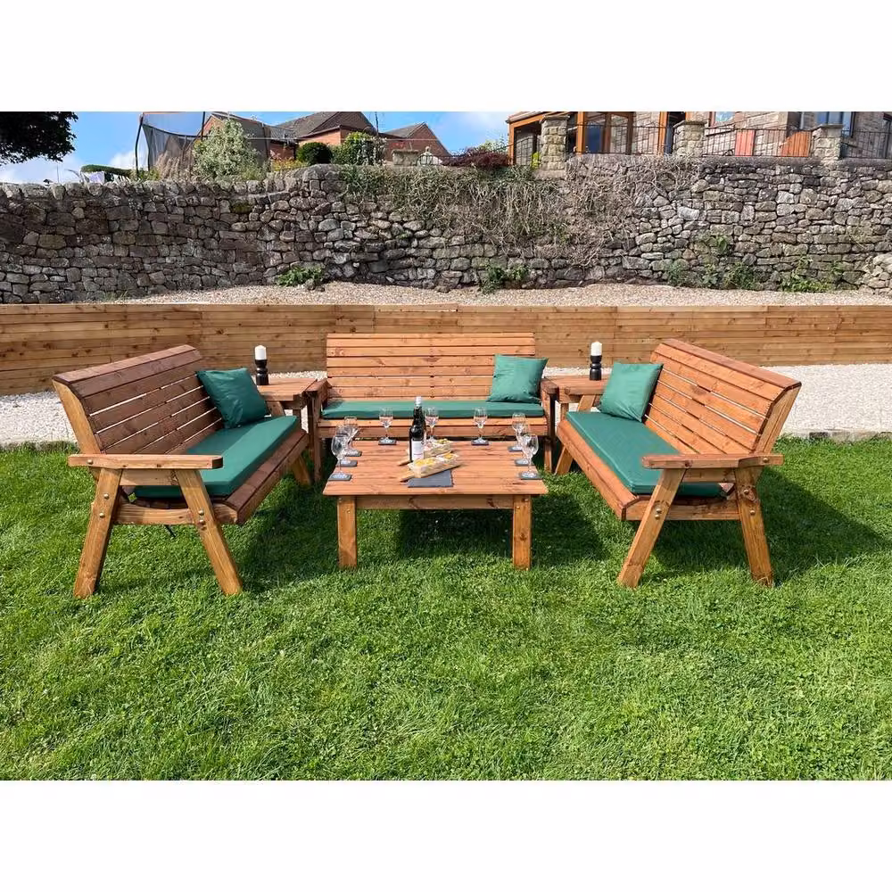 Charles Taylor Balmoral Deluxe Nine Seater Garden Furniture Set in Brown – 2