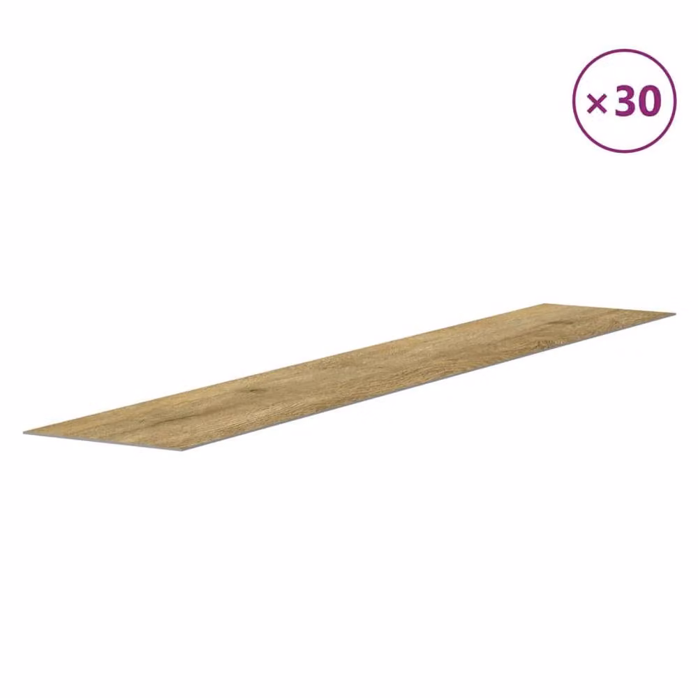 Berkfield Home Wood Look Brown PVC Wall Panels, 4.12 m – 2