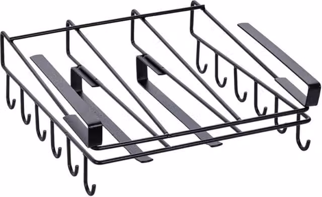 Garden Sanctuary Black Metal Under Cabinet Hanging Storage Rack and Cutting Board Holder – 1