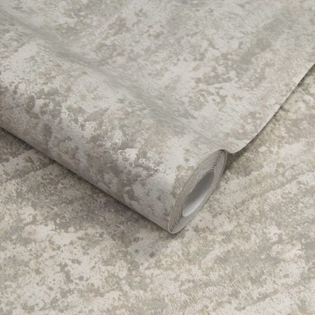 Grandeco Abstract Wallpaper in Neutral Taupe, Beige, Blue and Grey