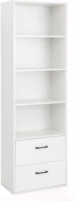 Costway Modern Tall Bookshelf in White