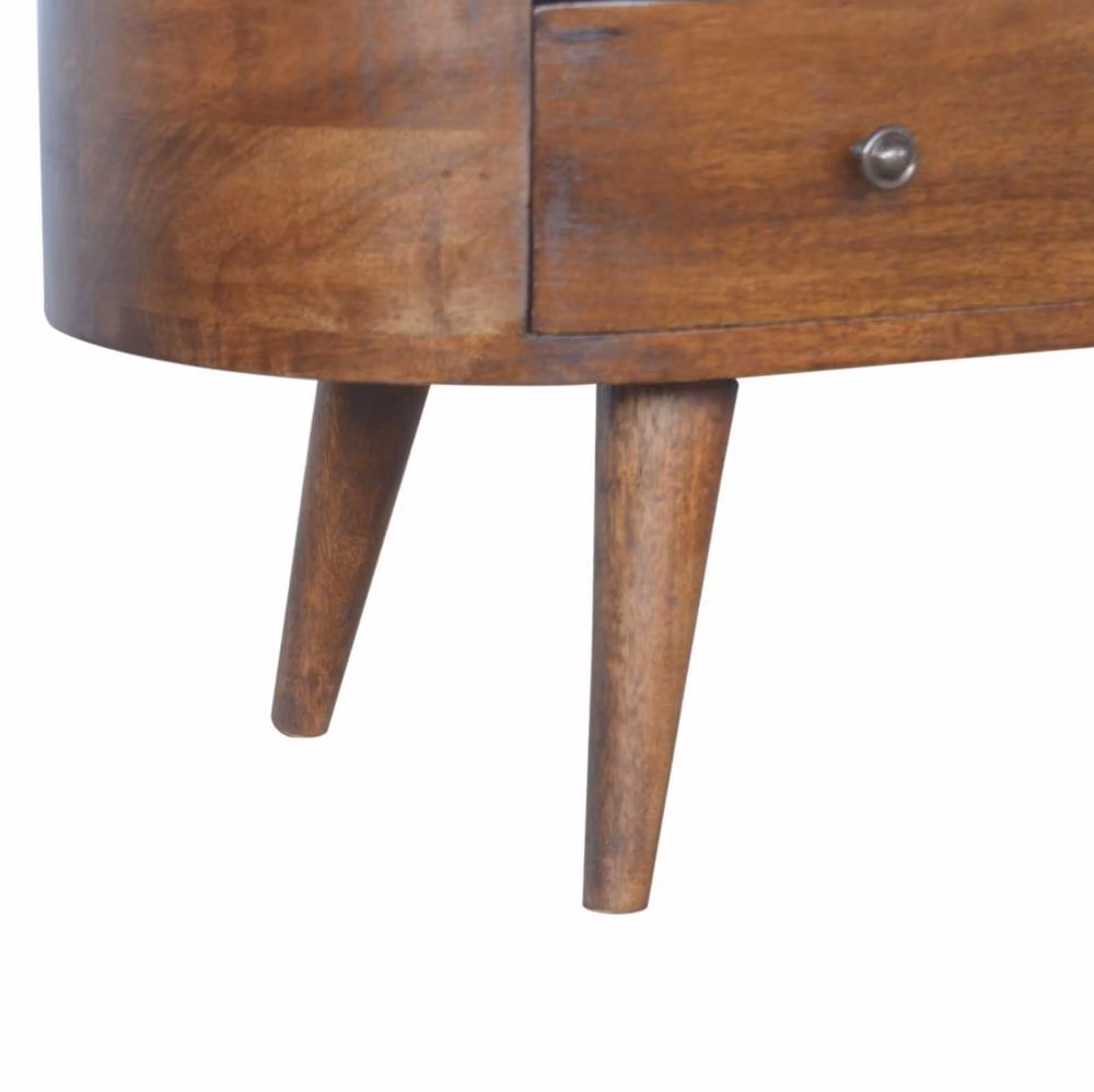 STILVORA Mid-Century Brown Wooden Storage Unit – 5