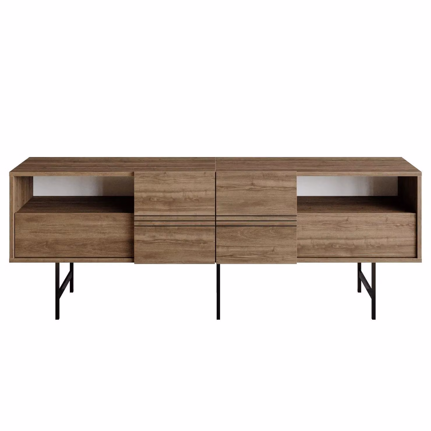 Decorotika Derin Modern TV Unit in Brown and Black – 4