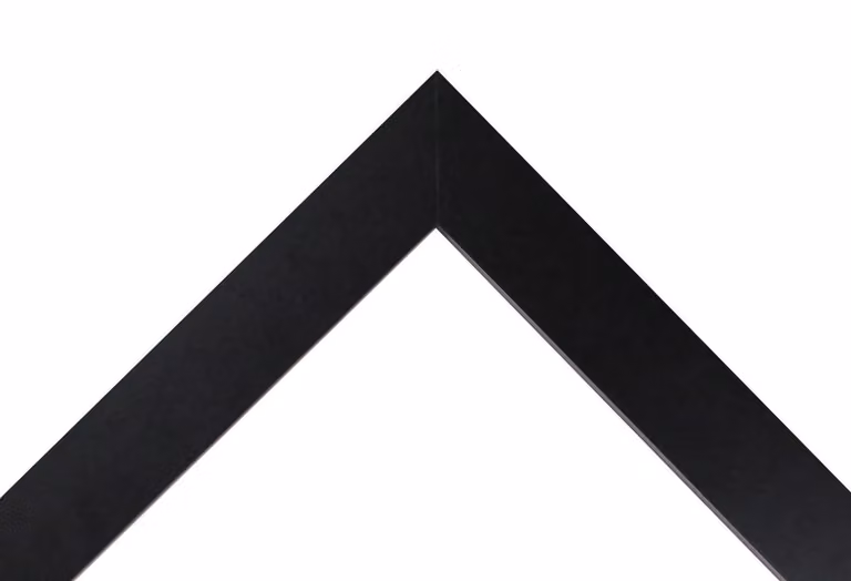 Frames & Mirrors 4U Modern Rectangular Single Picture Frame in Black with Black Mount for 30 x 40 cm Images