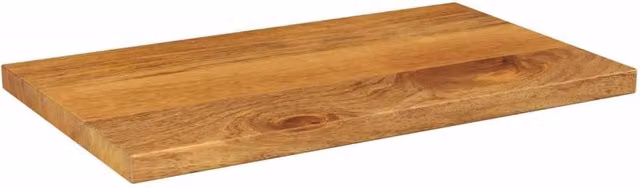 Berkfield Home Rectangular Solid Mango Wood Table Top, Brown, W: 60 cm, D: 30 cm, H: 3.8 cm – 1