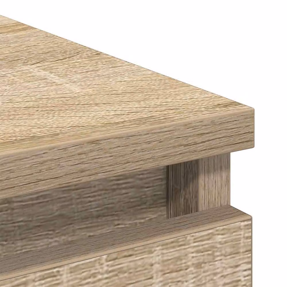 Berkfield Home Sonoma Oak Sideboard in Light Oak, W/D/H: 37.5 x 35 x 76 cm – 2