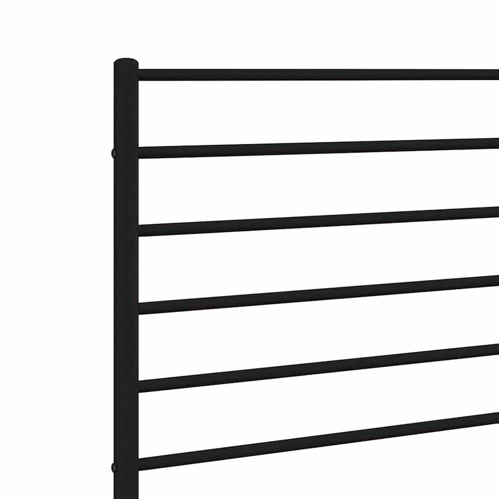 Berkfield Home Classic Metal Headboard in Black, Width: 193 cm – 3