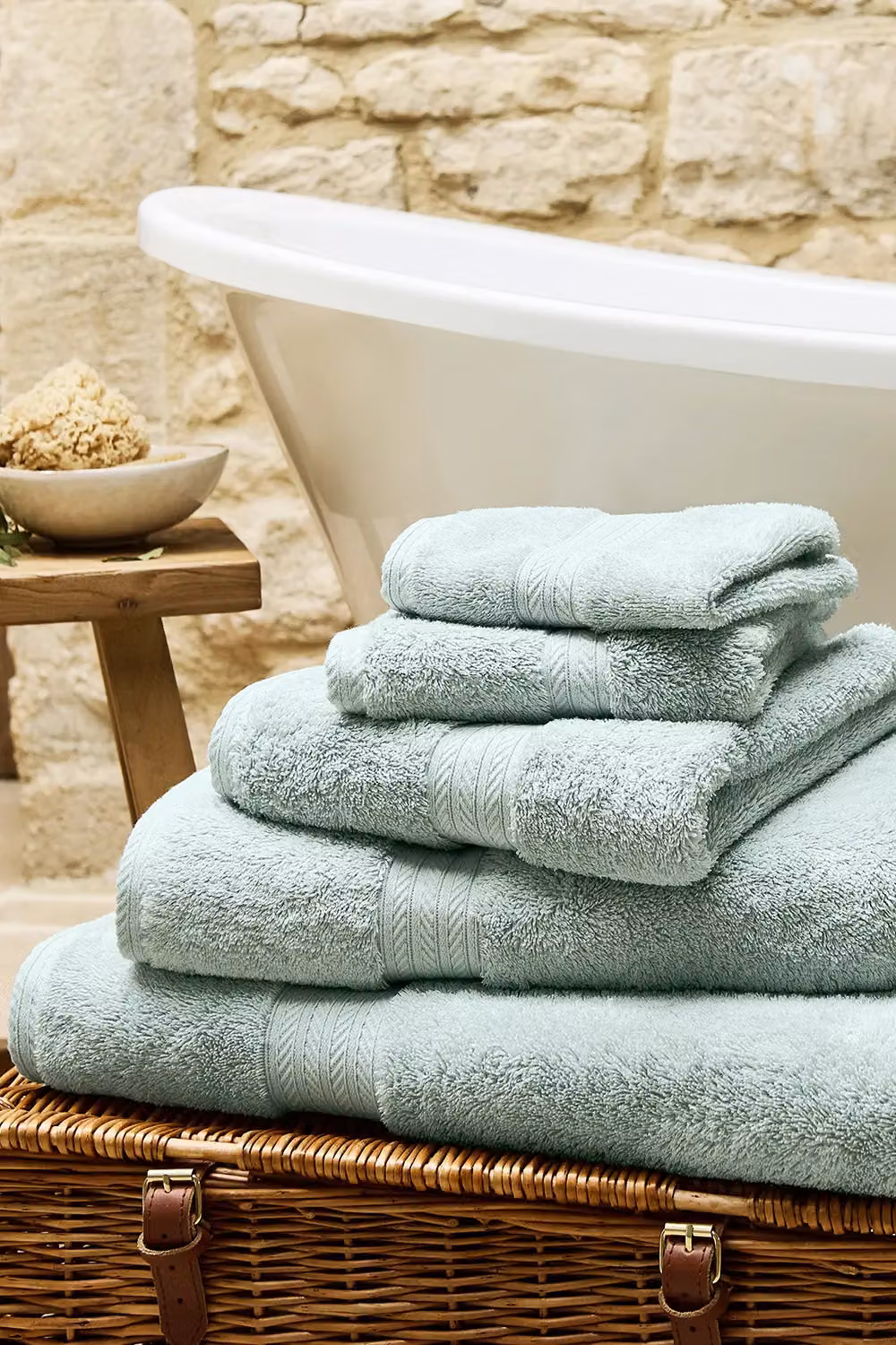 Christy Renaissance 8 Piece Egyptian Cotton Towel Bale in Duck Egg Blue, 675GSM – 2