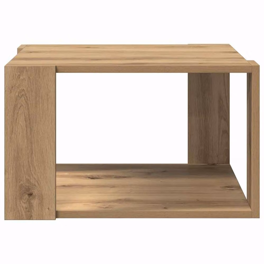 Berkfield Home Modern Artisan Oak Coffee Table in Brown, W/D/H: 51.5 x 51.5 x 30 cm – 3
