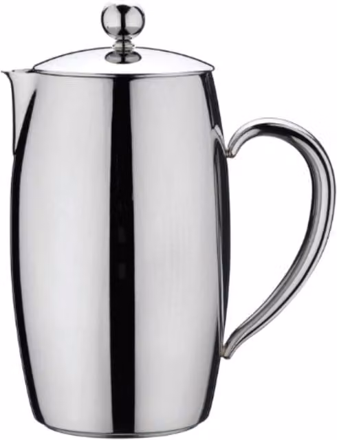 Café Stål Bellux 1500ml Cafetiere in Silver Stainless Steel
