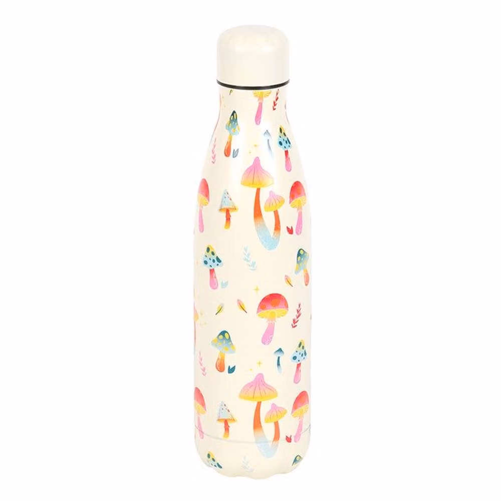 Uniqueful Funky Fungi Mushroom Print Metal Water Bottle, Multicolour, 500ml – 2