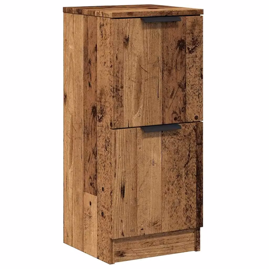 Berkfield Home Old Wood Sideboard in Brown, Engineered Wood, W/D/H: 30 x 30 x 70 cm – 2