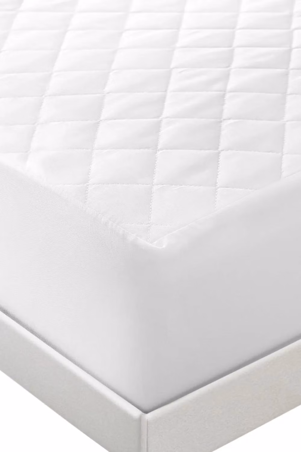 HomeSpace Direct Quilted Mattress Protector in White, King Size, 180 x 200 cm – 2