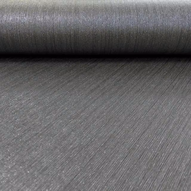 Arthouse Diamond Plain Black Charcoal Glitter Textured Vinyl Wallpaper in Grey