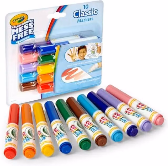 Crayola Colour Wonder Classic Mini Markers in Multicolour