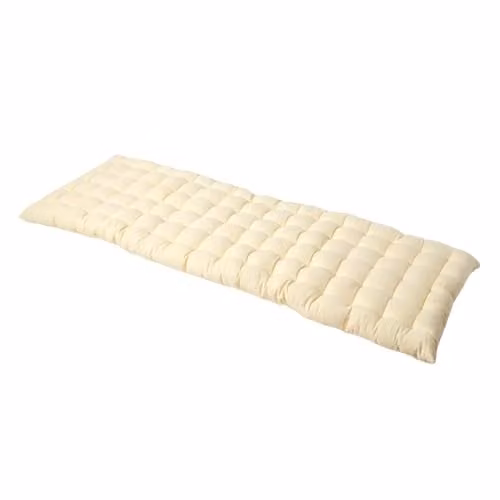 Homescapes 3 Seater Garden Bench Cushion in Beige, W: 143 cm – 1