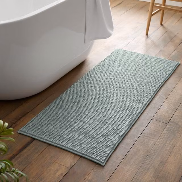 Catherine Lansfield Bobble Bath Runner in Green, W/D/H: 120 x 50 cm – 1