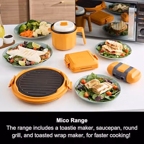 Morphy Richards Mico Microwave Round Grill in Orange – 11