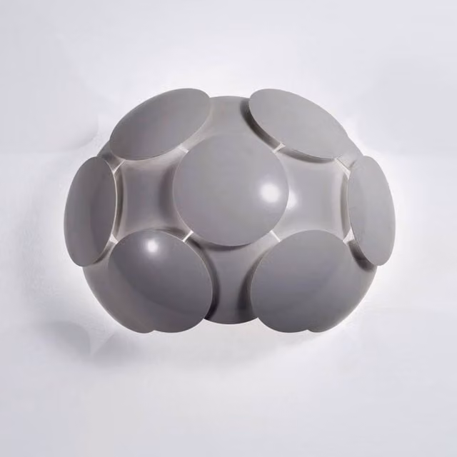 Italux Lighting Santina Modern 1 Light Wall Lamp, Grey, E27
