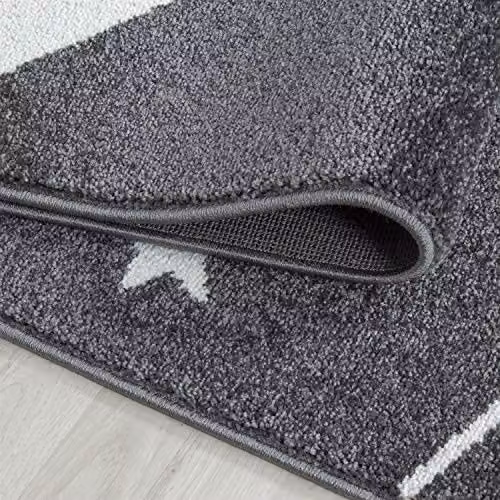 Bravich Grey Stars Kids Rug, W: 160 cm, D: 230 cm, OEKO-TEX Tested Anti-Allergic Childrens Play Mat for Bedroom and Nursery – 3
