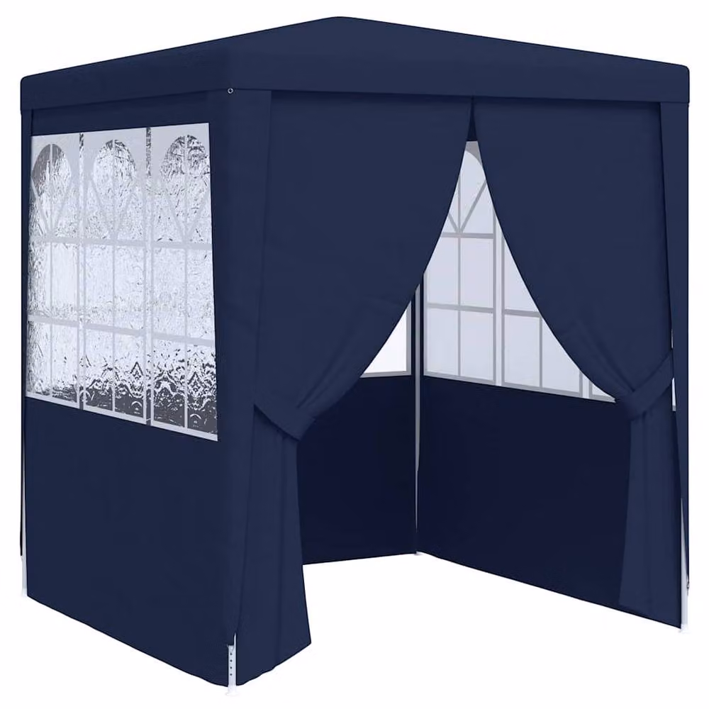 Berkfield Home Professional Party Tent with Side Walls, Blue, W: 200 cm, D: 200 cm, H: 240 cm – 2