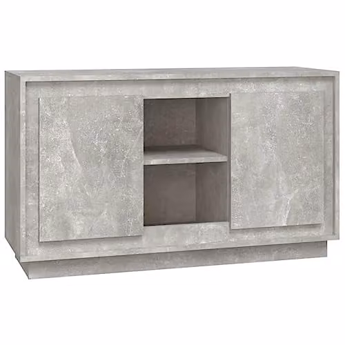 vidaXL Sideboard in Grey MDF, W/D/H: 102 x 35 x 60 cm