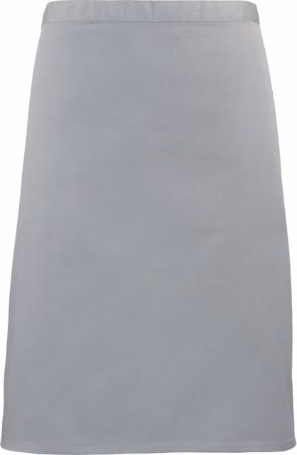 Premier Women's Mid-Length Poly-Cotton Apron in Silver – 1