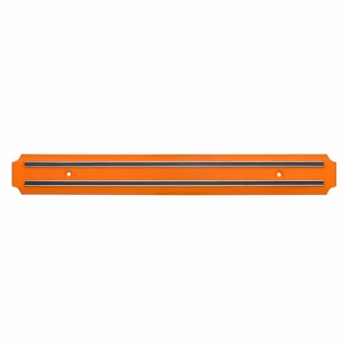 Premier Housewares Magnetic Knife Storage Bar in Orange Plastic