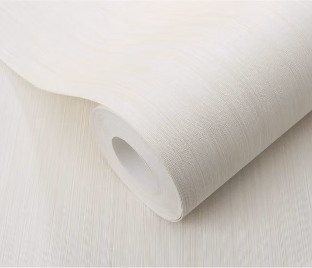 Elle Decoration Cadence Abstract Embossed Pre-pasted Vinyl Wallpaper Roll in Orange and White