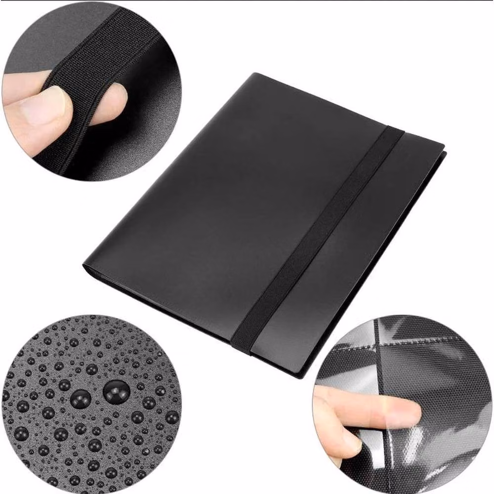 NESTLUNE Trading Card Binder Album Folder, Black, 360 Card Capacity – 5