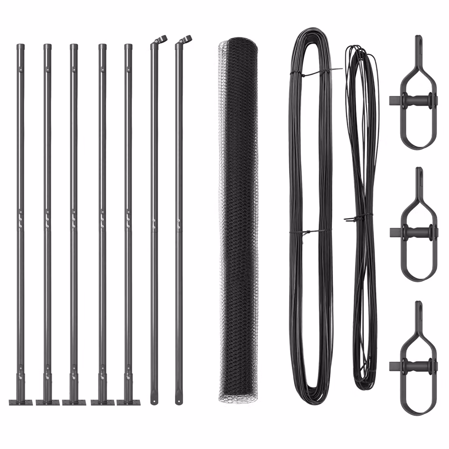 Berkfield Home Grey Hexagon Steel Fence, H: 160 cm, W: 10 m – 2