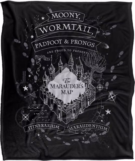 Warner Bros. Harry Potter Proud Marauders Super Soft Fleece Throw Blanket, Multicolour – 6