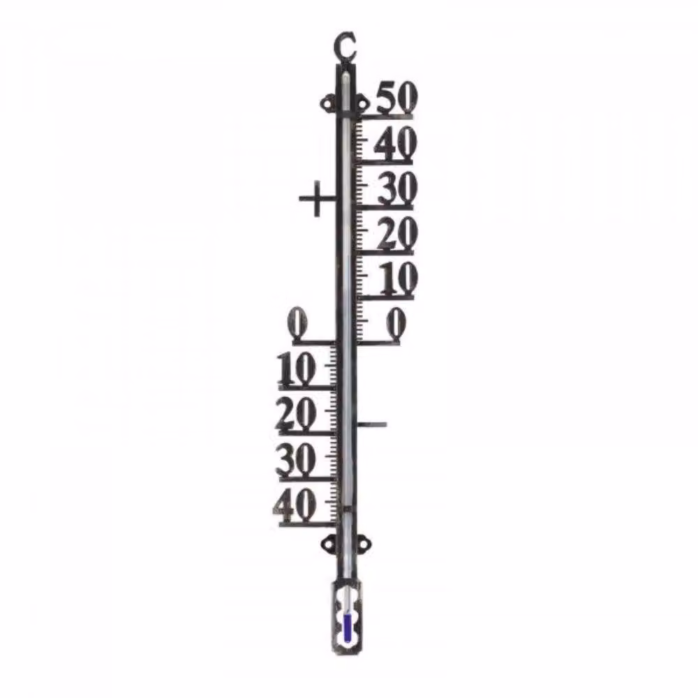 Marco Paul Outside In Thermometer, Black, Diameter: 40.64 cm – 2