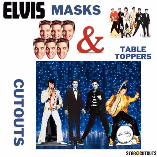 Star Cutouts SC574 Elvis Presley Jailhouse Rock Lifesize Cardboard Cutout, Multicolour Retro Party Decoration – 6