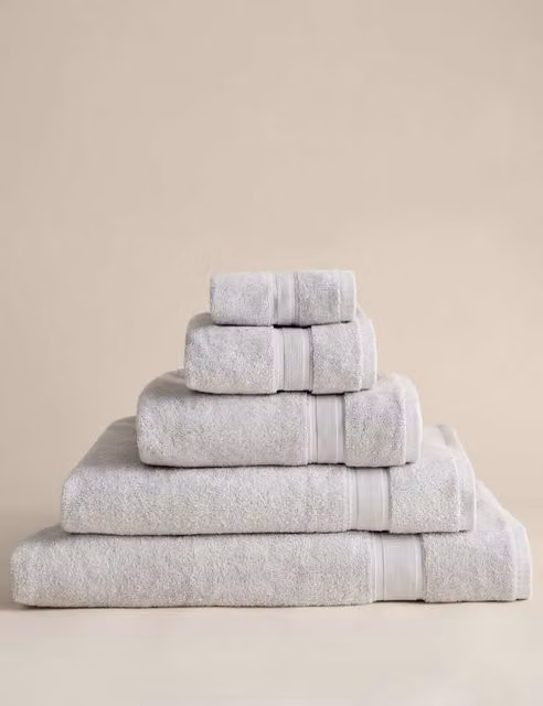 M&S Super Soft Pure Cotton Grey Towel