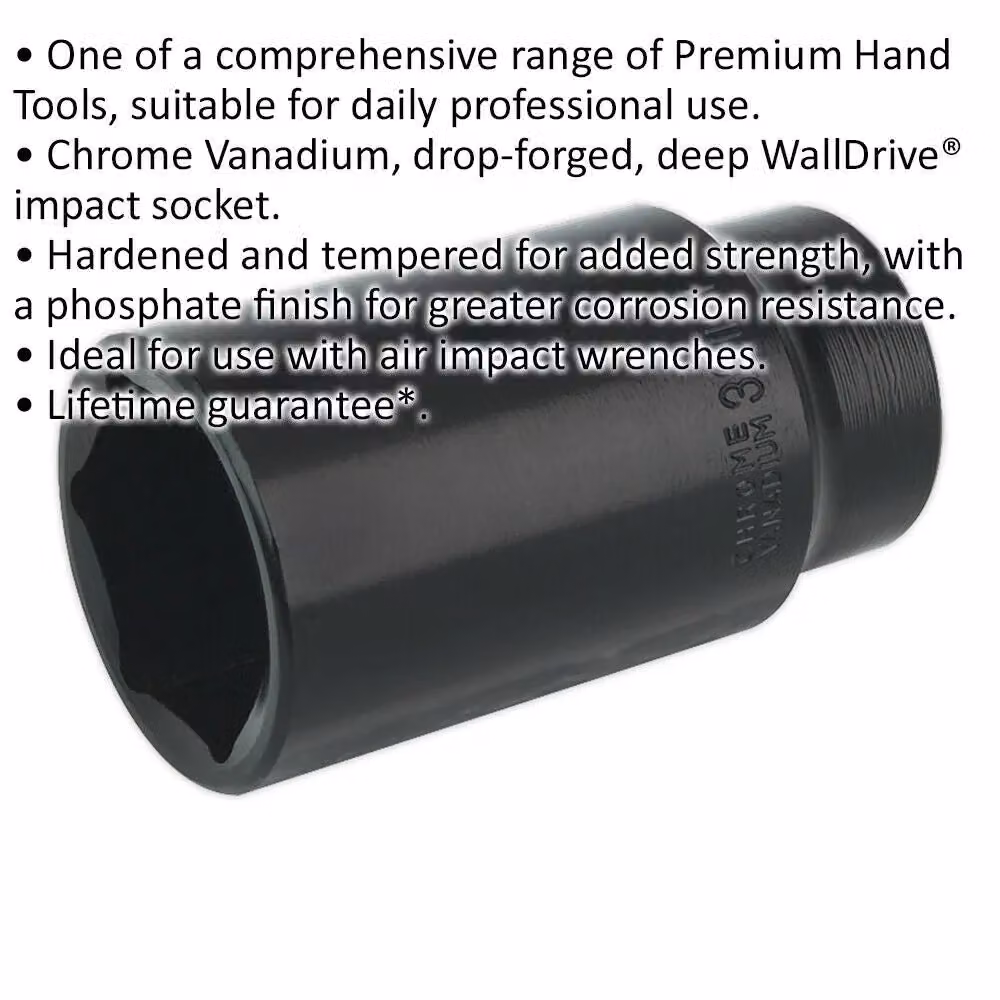 Loops 32mm Forged Deep Impact Socket, 1/2 Inch Sq Drive, Chrome Vanadium – 2