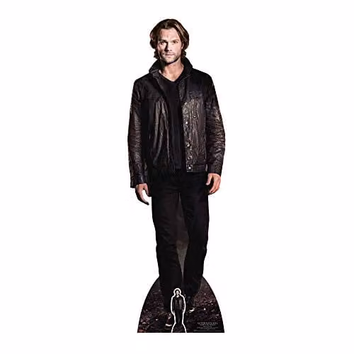 Star Cutouts Ltd Sam Winchester Man of Letters Supernatural Life Size Cardboard Cut Out with Mini Tabletop, Multi Colour, H 190 x W 59 x D 1 cm – 1