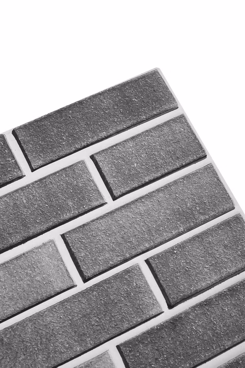Living and Home 10-Piece Self-Adhesive 3D Subway Tile Stickers, Dark Grey UV Coated PVC Wall Tiles – 3
