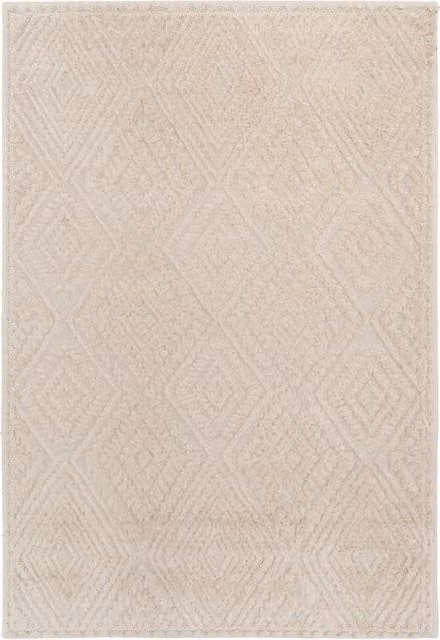 Kukoon Abstract Hand Tufted Living Area Rug in Grey, Silver and Beige, W/D/H: 120 x 170 cm