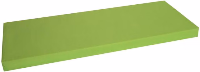 Roseley Water Repellent 4 Seater Rectangular Bench Pad in Green with Foam and Polyester Filling